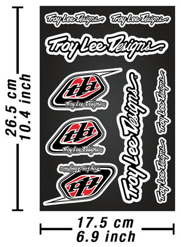 Troy lee designs abziehbilder - troy,