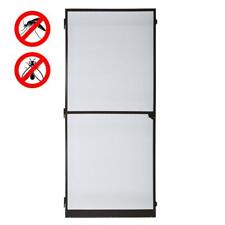 Fliegengitter Insektenschutz Tür 120x240cm Mückenschutz Mückengitter Dunkelbraun