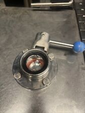 Scheibenventil Klappventil DN32 Milchgewinde Edelstahl 1.4301 Gebraucht Din11851