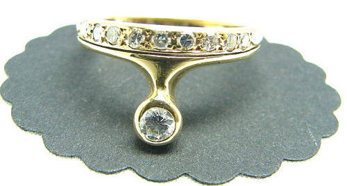 Damen brillantring 750 - gold, 18