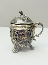 13 Lot Silber Senfdose mit