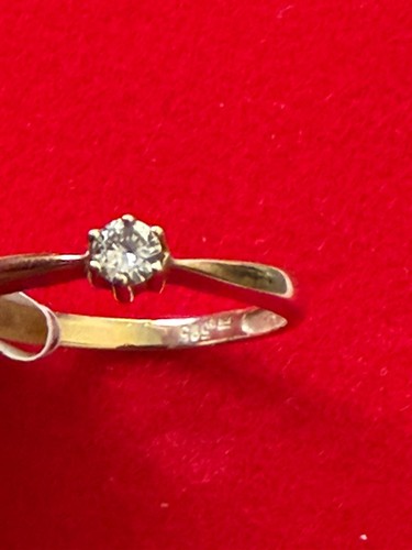 Gold ring mit stein - ring,