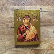 Ikone auf Holz "Madonna der