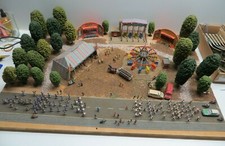 Preiser H0 Diorama 2 Schützenfestkapellen marschieren auf den Festplatz