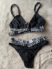 Weimostar 2017 Letter Bandage Bikini Set Sexy Women's Swimwear Swimsuit Push Up