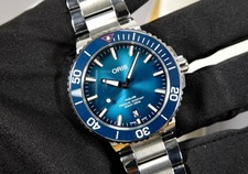 ORIS Aquis Date 39,5 mm CLEAN OCEAN LIMITED EDITION blau Automatic FULL SET