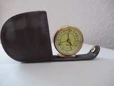 Reisewecker Quarz analog in Etui Wecker Uhr