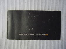 Polaroid Automatic 210 Land Camera Anleitung