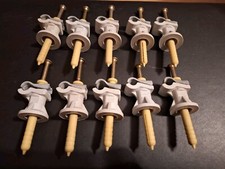 10 Stück DEHN Leitungshalter grau Blitzschutz zum Schrauben 