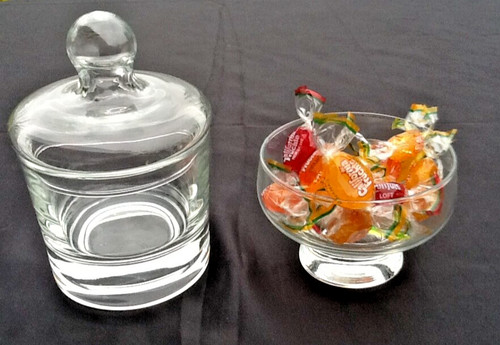 Glas deckeldose bonboniere - glas,