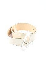 ARCADIA Ledergürtel Damen Gürtel Gr. DE 90 weiß Casual-Look