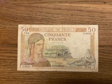 50 Francs Banknote Frankreich