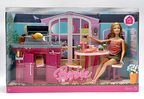 2007 house barbie set mit - house,