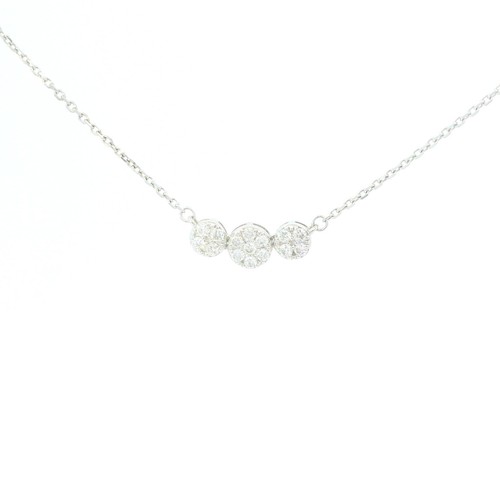 Kette 750 weißgold mit - 750,