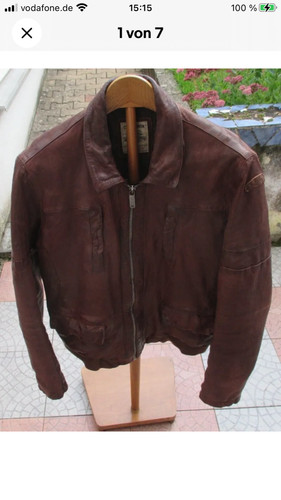 Chevignon braune lederjacke - braune,