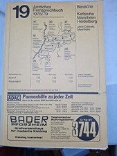 Fernsprechbuch  1978 Karlsruhe Mannheim Heidelberg Ahnen Genealogie