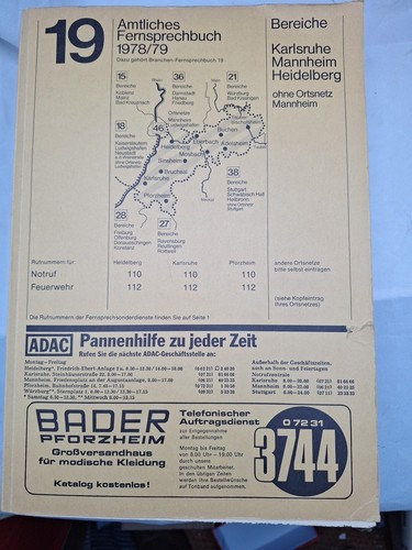 Fernsprechbuch 1978 karlsruhe - ,