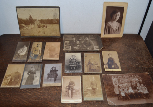 Konvolut kabinettfotos cdv - konvolut,