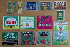 Bieretiketten - DDR - Berlin - Engelhardt Brauerei - alle verschieden