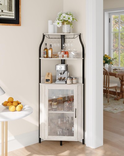 Eckschrank hochschrank 12led - eckschrank,