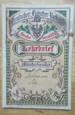 Alter Lehrbrief für einen