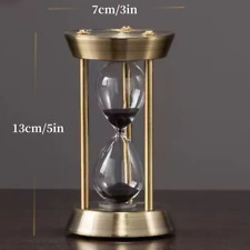 1/3/5/10 / 15 Minuten Europäische Retro Metall Sanduhr Timer Heim Deko Neu