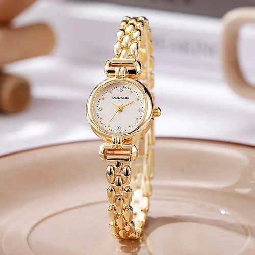 Damen mode quarzuhr goldfarben - mode,