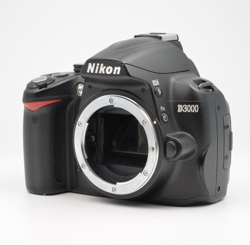 Nikon d3000 dslr kamera body - nikon, d3000,
