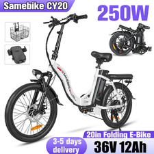 Samebike CY20 20 Zoll Elektrofahrrad 36V 12Ah Klapprad City E-bike Pedelec 80KM