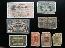 Sammlung  alte Geldscheine Deutschland 1910-1923