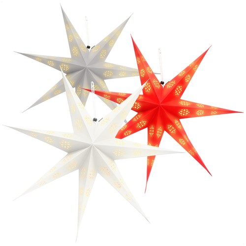 Leuchtstern mit leds - 3d,
