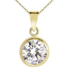 Anhänger Rund 7,5 mm Hochglanz Gold 333 40,45,50,55,60 cm verschied. Goldketten