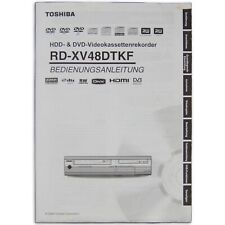 Toshiba RD-XV48DTKF Bedienungsanleitung Videokassettenrekorder Deutsch