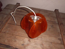 Original DDR Wohnwagen"Bastei" Orangene Lampe Inneneinrichtung Restauration