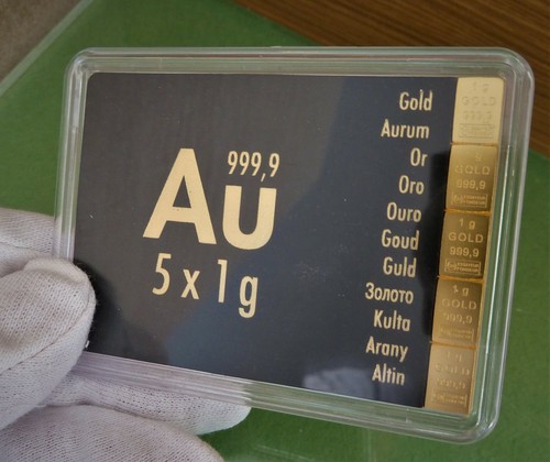 Goldbarren mit - 1g,