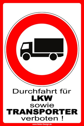 Durchfahrt für lkw - durchfahrt, sowie