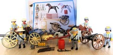 Playmobil Western 3784 Südstaatler - zusätzlich 1 Kanone, 3 Figuren, 3 Pferde