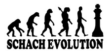 Evolution Schach Aufkleber
