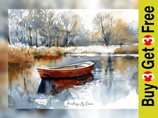 Sanfte Reflexionen: Boot auf