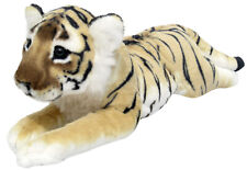 PLÜSCHTIER PLÜSCH TIGER BABY - braun - liegend 60 cm NEU Plüschtiger Stofftiger