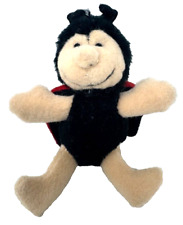 Nici Plüschtier Marienkäfer ca. 10,5 cm groß Stofftier schwarz / rot / beige