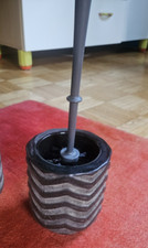 Wenko WC-Garnitur Toilettenbürstenhalter  Schwarz Grau Keramik