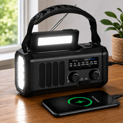 Yikanwen kurbelradio 20000mah - kurbelradio,