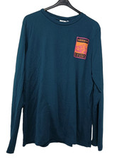 ADIDAS Adventure Herren Langarmshirt Gr. M Outdoor Longsleeve Petrol Blau FR0587