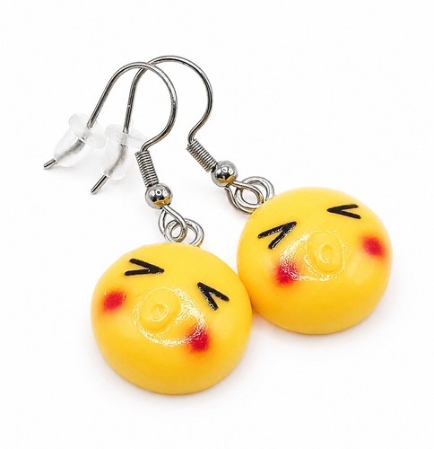 Emoji ohrringe edelstahl - emoji,