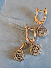 Ohrringe und Anhänger Set 14K