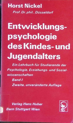 Entwicklungspsychologie des