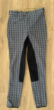 🏇 Reithose blau kariert Gr