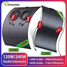Flexibel Solarmodul 120W 240W 480W 960W Flex Solarpanel Für Balkonkraftwerk Boot