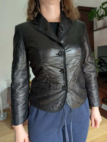 Lederjacke prada 90er - lederjacke, prada,